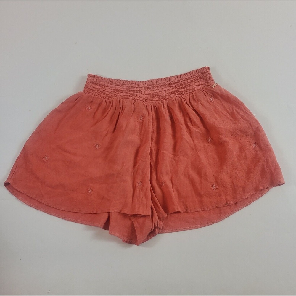 victoria secret pink women shorts smocked waist floral medium - Picture 1 of 5